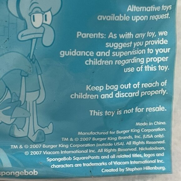 Absorbing Dutchman SpongeBob's Atlantis SquarePantis Glows Burger King Toy 2007 - Picture 9 of 11